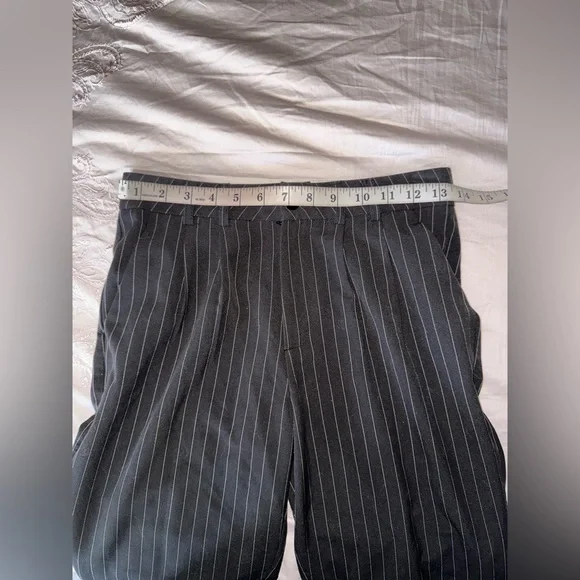 Adika Like New Black Lucille Pinstripe Vest & Pants Set